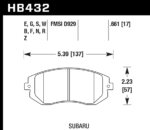Hawk DTC-60 brake pads