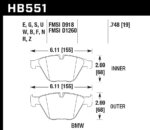 Hawk PC brake pads