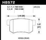 Hawk DTC-60 brake pads