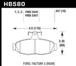 Hawk Blue 9012 brake pads