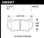 Hawk DTC-70 brake pads