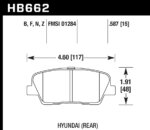 Hawk HP+ brake pads