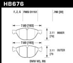 Hawk PC brake pads