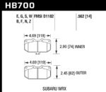 Hawk HP+ brake pads