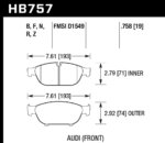 Hawk HP+ brake pads