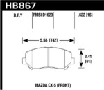 Hawk HPS 5.0 brake pads