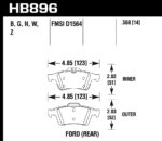 Hawk HP+ brake pads