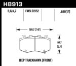 Hawk HP+ brake pads
