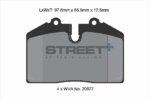 Pagid Street+ front brake pads for Porsche 911, Porsche 968