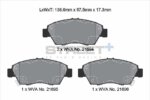Pagid Street+ front brake pads for Honda Civic, Honda Integra