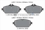 Pagid Street+ front brake pads for Mercedes-Benz C-Class, Mercedes-Benz E-Class