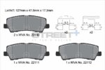 Pagid Street+ rear brake pads for Ford Mustang