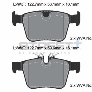 Pagid Street+ rear brake pads for Jaguar E-Pace, Jaguar F-Pace