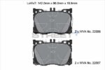 Pagid Street+ front brake pads for Mercedes-Benz C-Class, Mercedes-Benz CLS