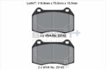 Pagid Street+ front brake pads for Honda Civic, Maserati 3200GT