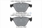 Pagid Street+ front brake pads for BMW 1, BMW 3