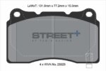 Pagid Street+ front brake pads for Honda NSX, Toyota GT 86