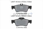 Pagid Street+ rear brake pads for Mercedes-Benz CL, Mercedes-Benz CLS