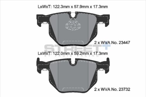 Pagid Street+ rear brake pads for BMW X6
