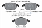 Pagid Street+ front brake pads for VW Scirocco, VW CC