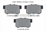 Pagid Street+ rear brake pads for Honda CR-V, Honda Legend