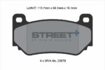 Pagid Street+ front brake pads for Lotus Europa, MG F