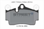 Pagid Street+ rear brake pads for VW Touareg, Porsche Cayenne