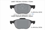 Pagid Street+ front brake pads for Ford C-Max, Ford EcoSport