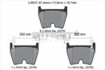 Pagid Street+ front brake pads for VW Phaeton, Lamborghini Murciélago