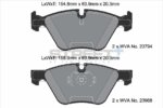 Pagid Street+ front brake pads for BMW 3, BMW Z4