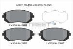 Pagid Street+ front brake pads for KIA RIO, KIA Shuma
