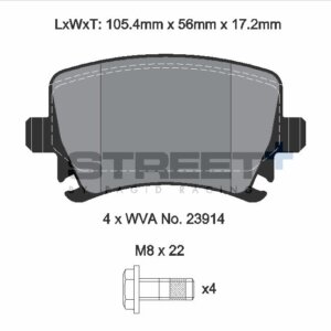 Pagid Street+ stražnje kočione pločice za VW Scirocco, SEAT Exeo ST
