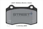 Pagid Street+ rear brake pads for Alfa Romeo 156, Alfa Romeo Spider