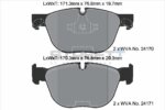 Pagid Street+ front brake pads for BMW X4, BMW X6