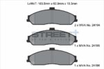 Pagid Street+ front brake pads for Pontiac GTO, Cadillac XLR