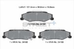 Pagid Street+ rear brake pads for Cadillac XLR, AC MK