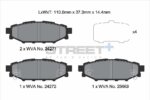 Pagid Street+ stražnje kočione pločice za Subaru Forester, Subaru Legacy