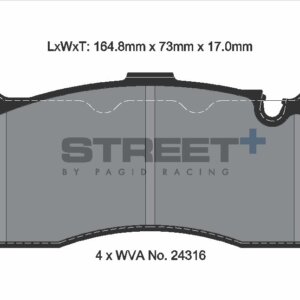Pagid Street+ prednje kočione pločice za BMW 1, Mini Mini