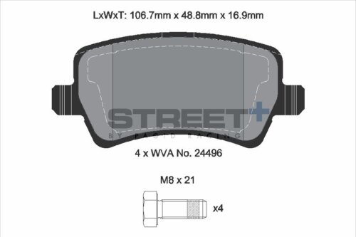 Pagid Street+ stražnje kočione pločice za Ford Scorpio, Land Rover Freelander