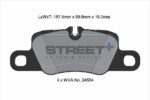 Pagid Street+ rear brake pads for Porsche Panamera, Porsche 911
