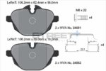 Pagid Street+ rear brake pads for BMW 5, BMW i8
