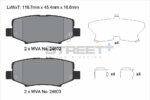 Pagid Street+ rear brake pads for Jeep Wrangler, Jeep Cherokee