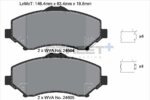 Pagid Street+ front brake pads for Jeep Wrangler, Jeep Cherokee