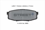 Pagid Street+ rear brake pads for Lexus LX, Toyota Land Cruiser