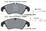 Pagid Street+ front brake pads for Ford Focus, Audi A4