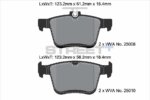 Pagid Street+ rear brake pads for VW Golf, Audi TT