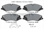 Pagid Street+ front brake pads for Land Rover Discovery, Land Rover Range Rover