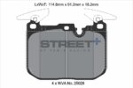 Pagid Street+ front brake pads for BMW 1, BMW 4