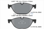 Pagid Street+ front brake pads for BMW 5 Gran Turismo, BMW 5