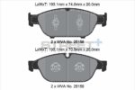 Pagid Street+ front brake pads for Audi A7, Audi A6